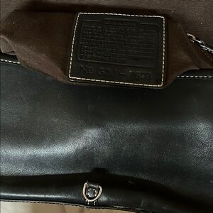 Coach Black Leather Bag